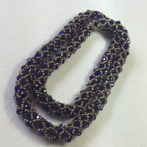 FINAL SALE PRICE Artisan 28” Swarovski Crystal Pullover Necklace - Picture 1 of 2